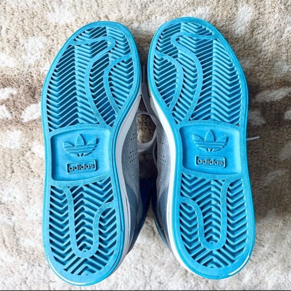 Adidas Adi High EXT Hightop Suede Sneaker 2012 Retro Style In Gray Blue Size 7 - Picture 9 of 12